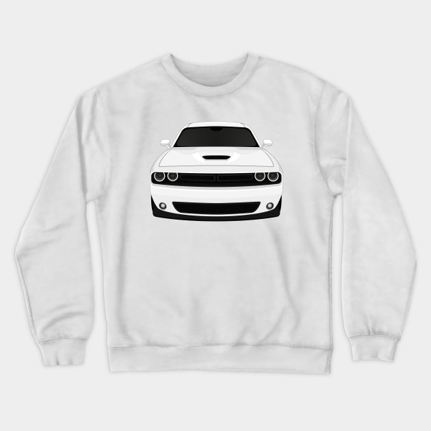 Challenger White Crewneck Sweatshirt by VENZ0LIC